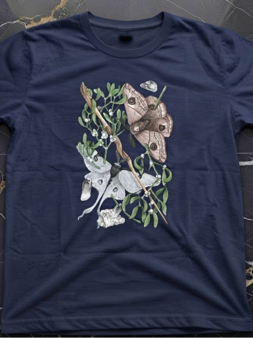 Moths Botanical Cottagecore Vintage Entomology Nature T-Shirt